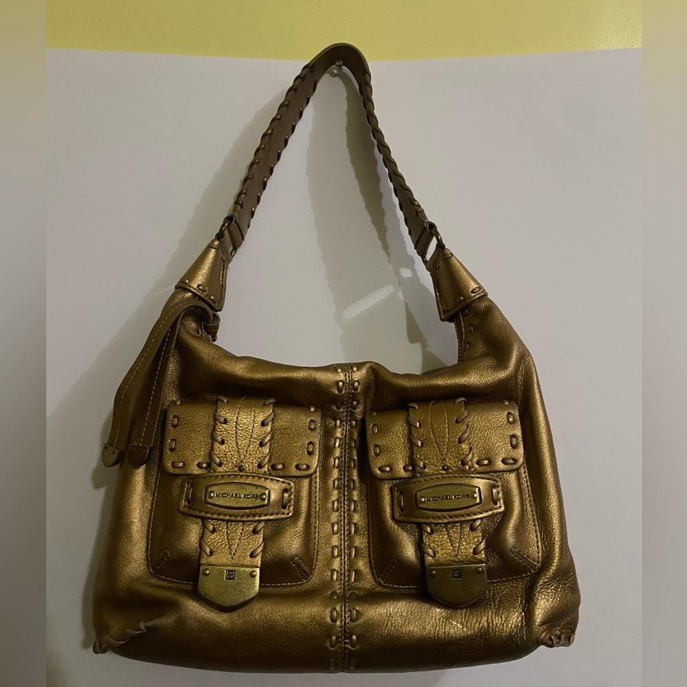 Gold Michael Kors Purse
